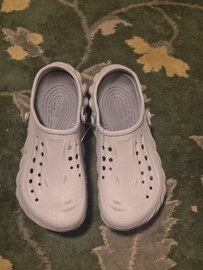 CROCS Kids' Classic Clog in Light Gray